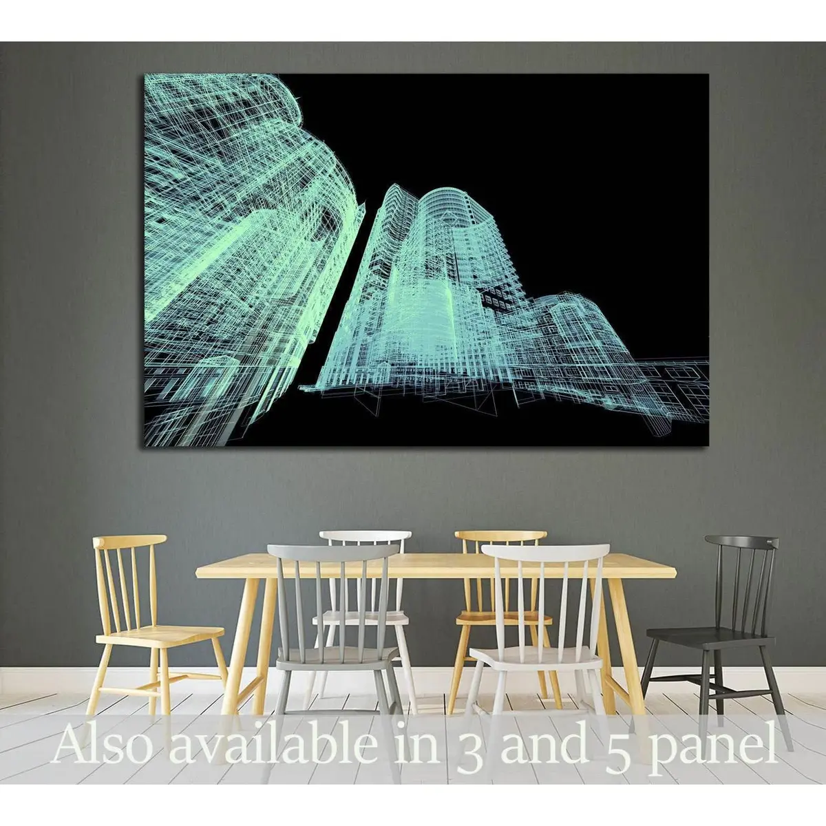 Abstract Architecture 3D Illustration №1579 Ready To Hang Canvas Print 1