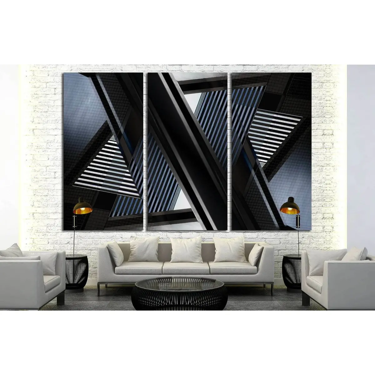 Abstract Architecture Fragment №1599 Ready To Hang Canvas Print 5