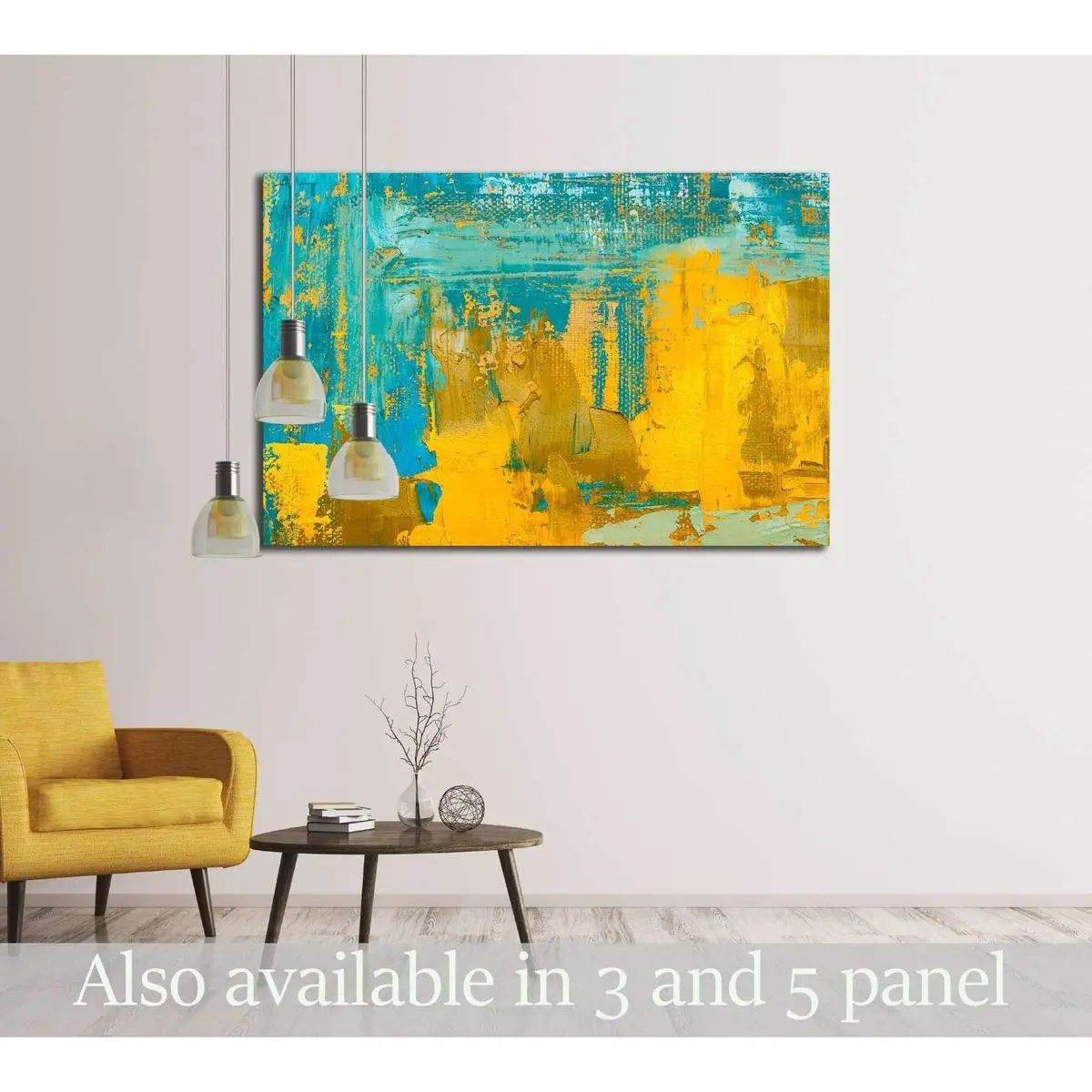 Abstract Art Background. Oil Painting On Canvas №3227 Ready To Hang Canvas Print 1
