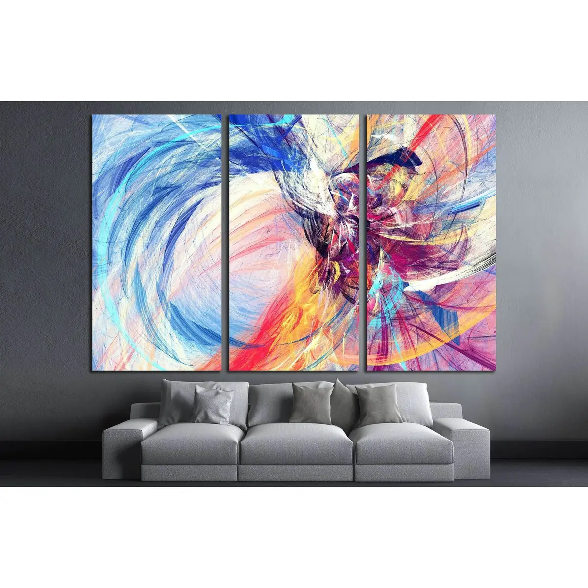 Abstract Beautiful Multicolor Bright Artistic Background №2887 Ready To Hang Canvas Print 5