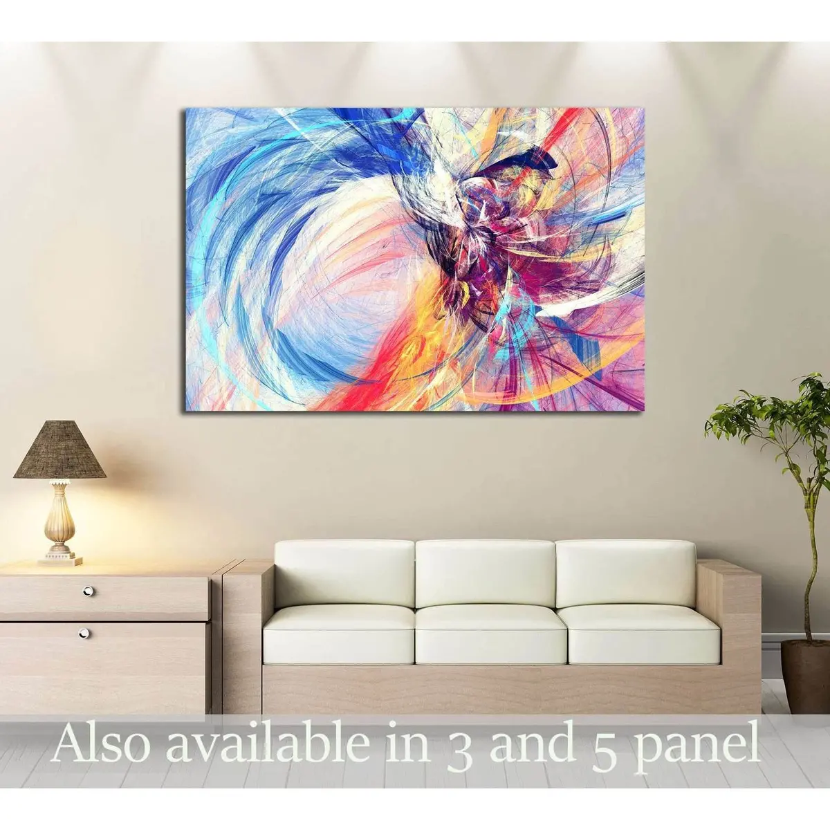 Abstract Beautiful Multicolor Bright Artistic Background №2887 Ready To Hang Canvas Print 1