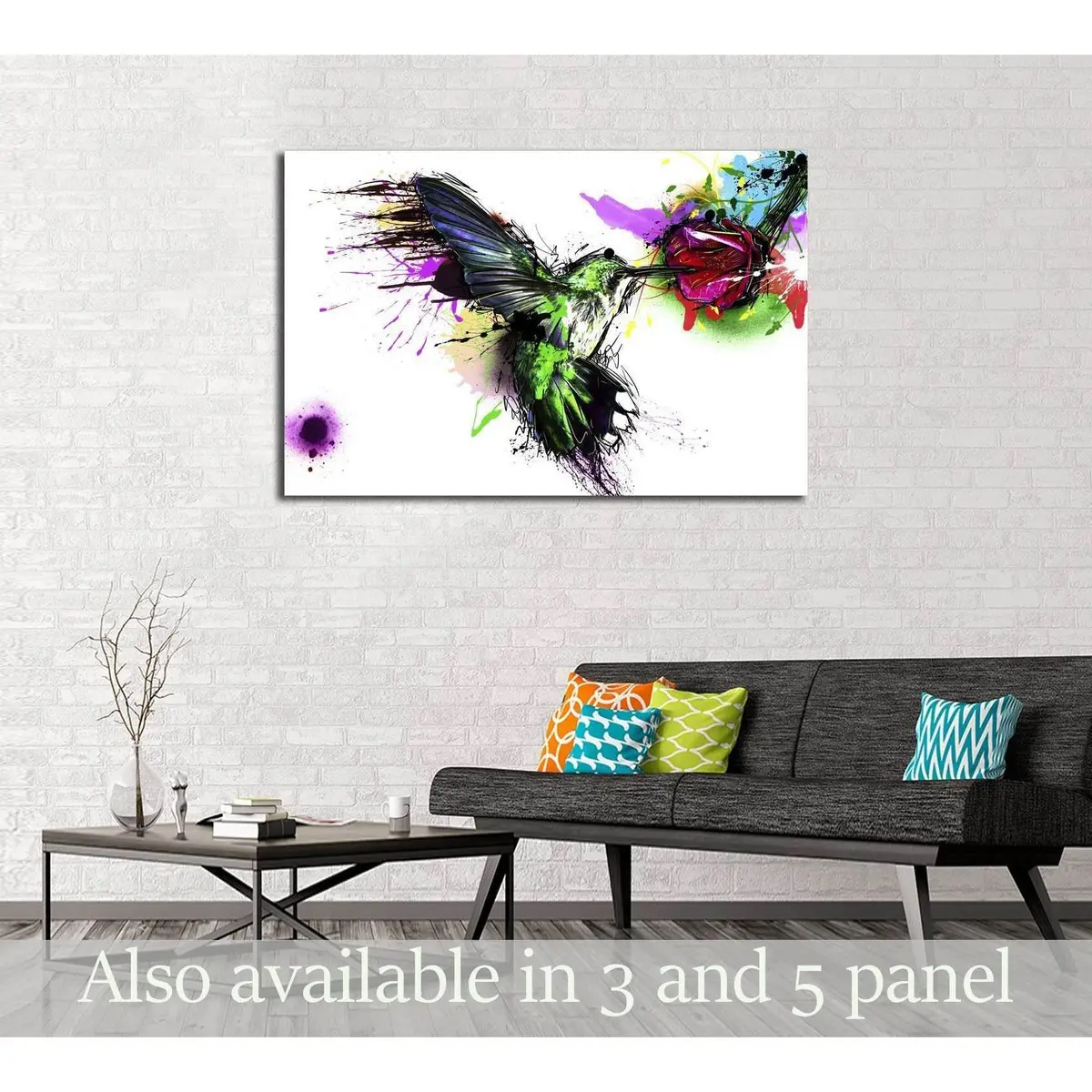 Abstract Bird №3310 Ready To Hang Canvas Print 1