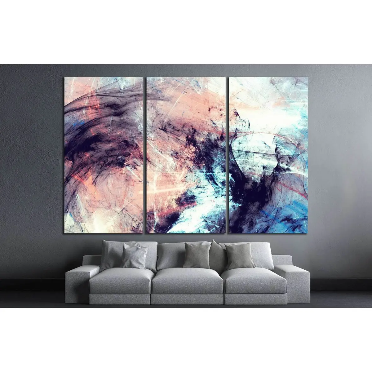 Abstract Color Dynamic №1048 Ready To Hang Canvas Print 5