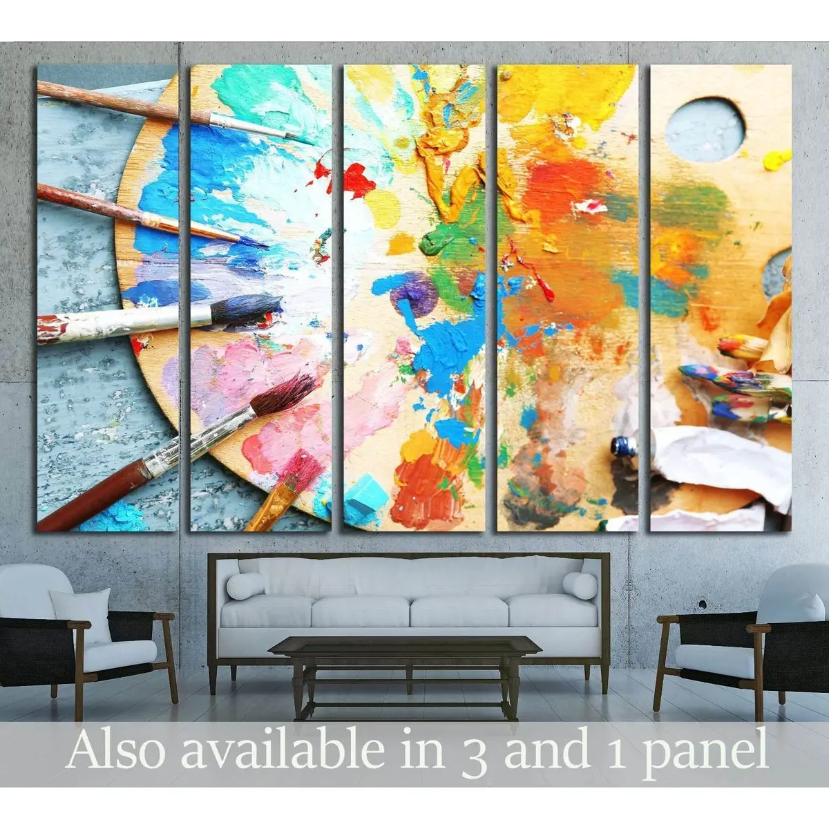 Abstract White Powder Cloud Canvas Art Print on Dark Background – Ready-to-Hang Wall Decor #2536