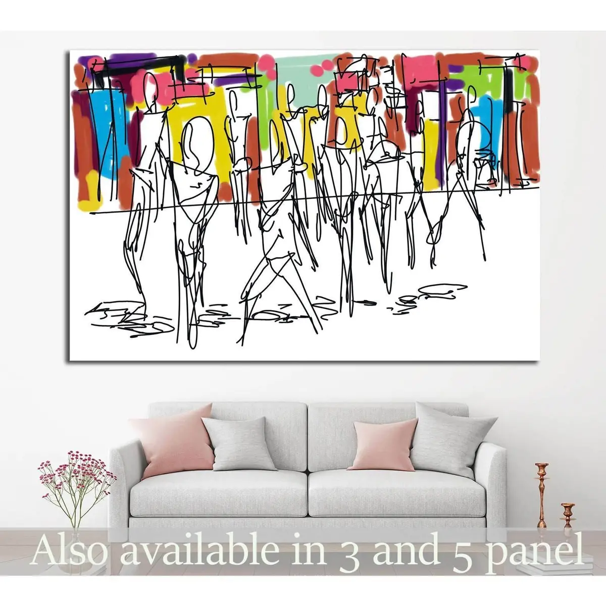 Abstract Digital Painting №1052 Ready To Hang Canvas Print 1