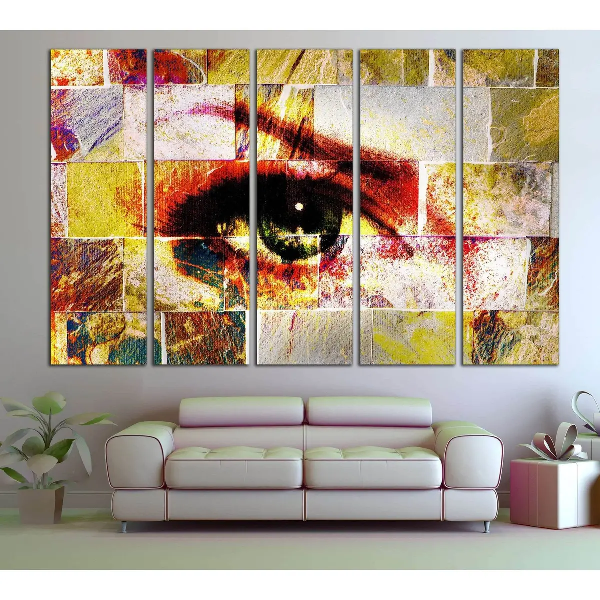 Abstract Eye No. 839 Canvas Wall Art – Pre-Mounted & Ready to Hang