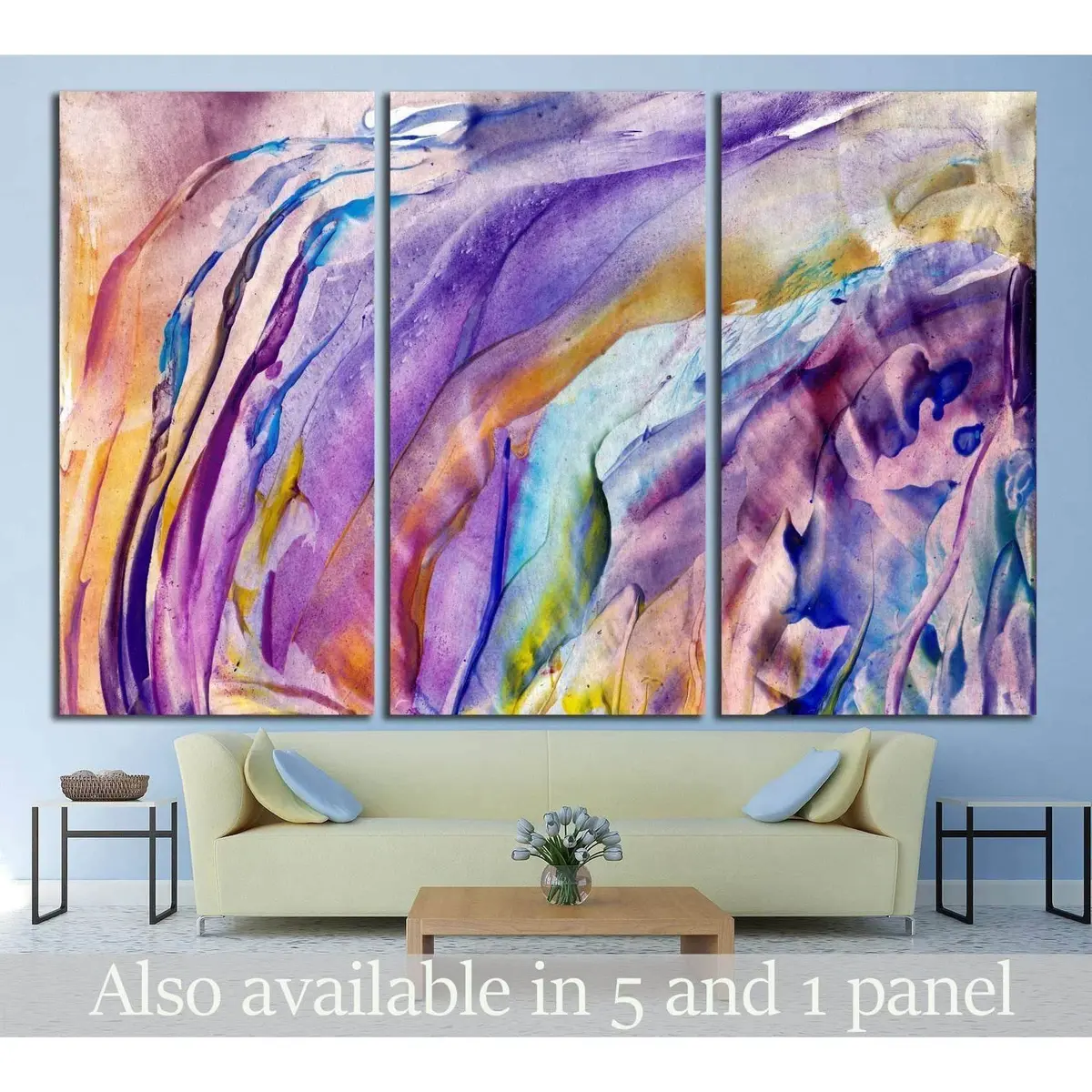 Abstract Flower №1338 Ready To Hang Canvas Print 5