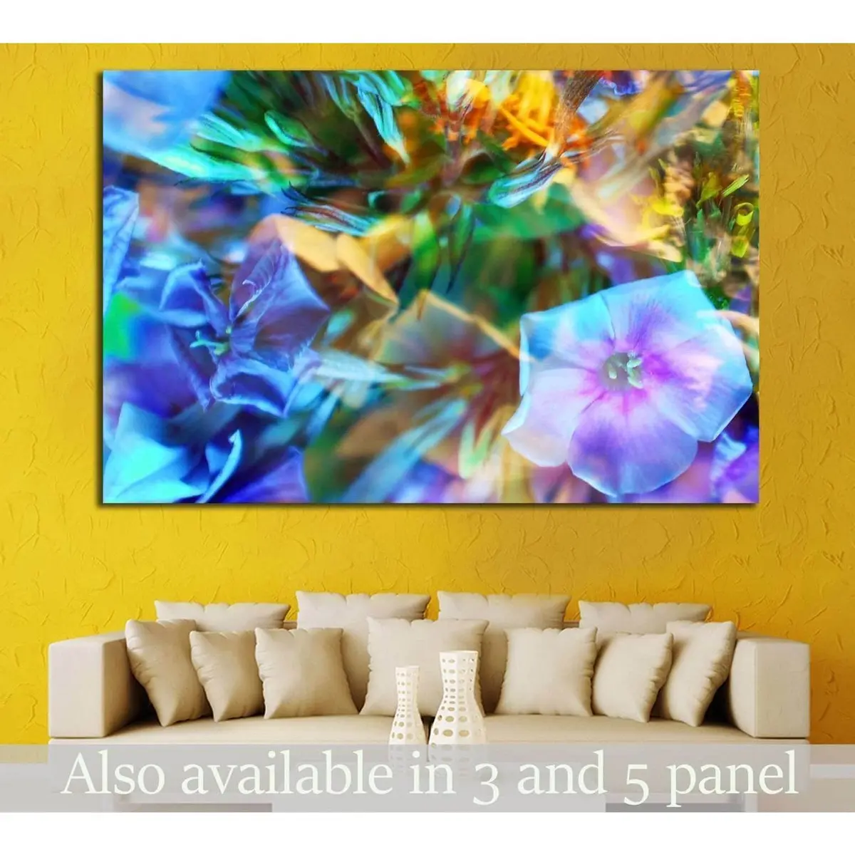 Abstract Flower Background №1348 Ready To Hang Canvas Print 1