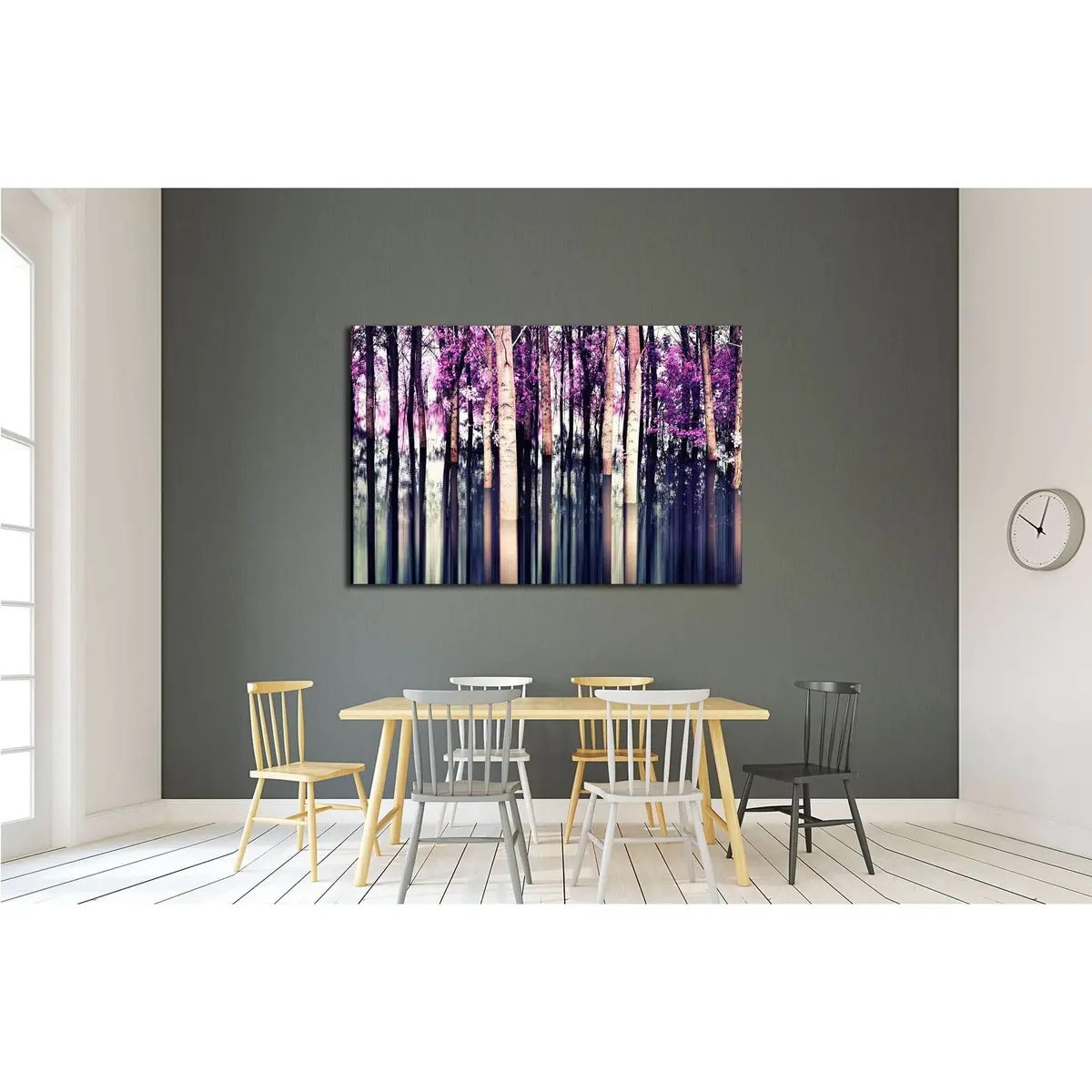 Abstract Forest In Motion Blur ,Abstract Colorful Background №2537 Ready To Hang Canvas Print 3