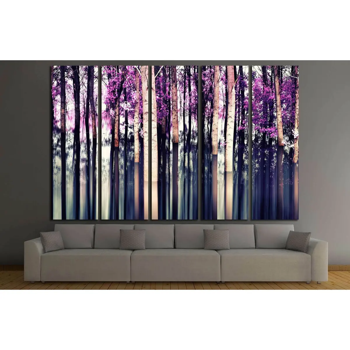 Abstract Forest Motion Blur Canvas Print – Vibrant Ready-to-Hang Wall Art - Image 3