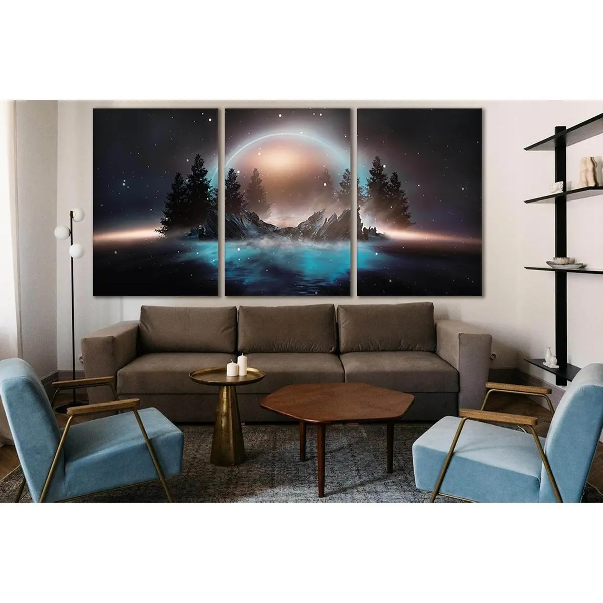 Abstract Landscape And Island №Sl1234 Ready To Hang Canvas Print 5