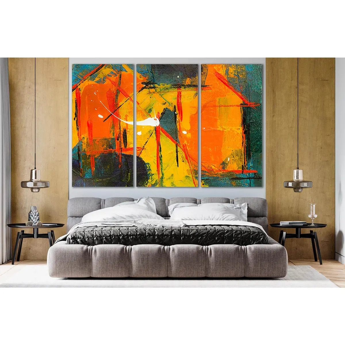 Abstract Oil Painting №Sl582 Ready To Hang Canvas Print 5