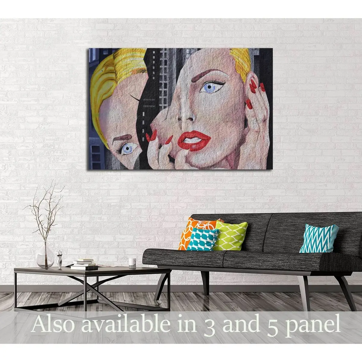 Abstract Pop Art №3308 Ready To Hang Canvas Print 1