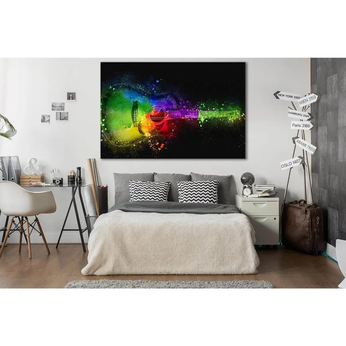 Acoustic Guitar Pop Art №Sl525 Ready To Hang Canvas Print 2