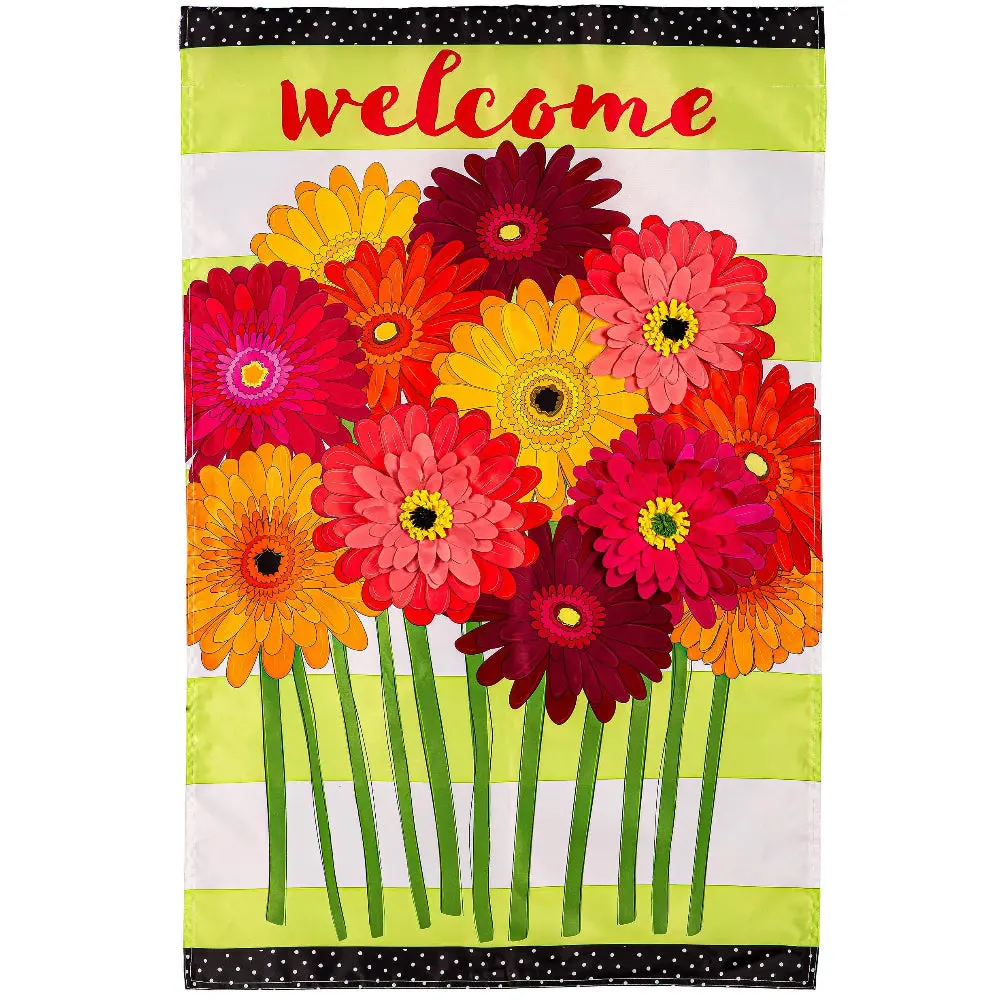 Evergreen "Welcome" Themed House Flags - 28" X 44" 31