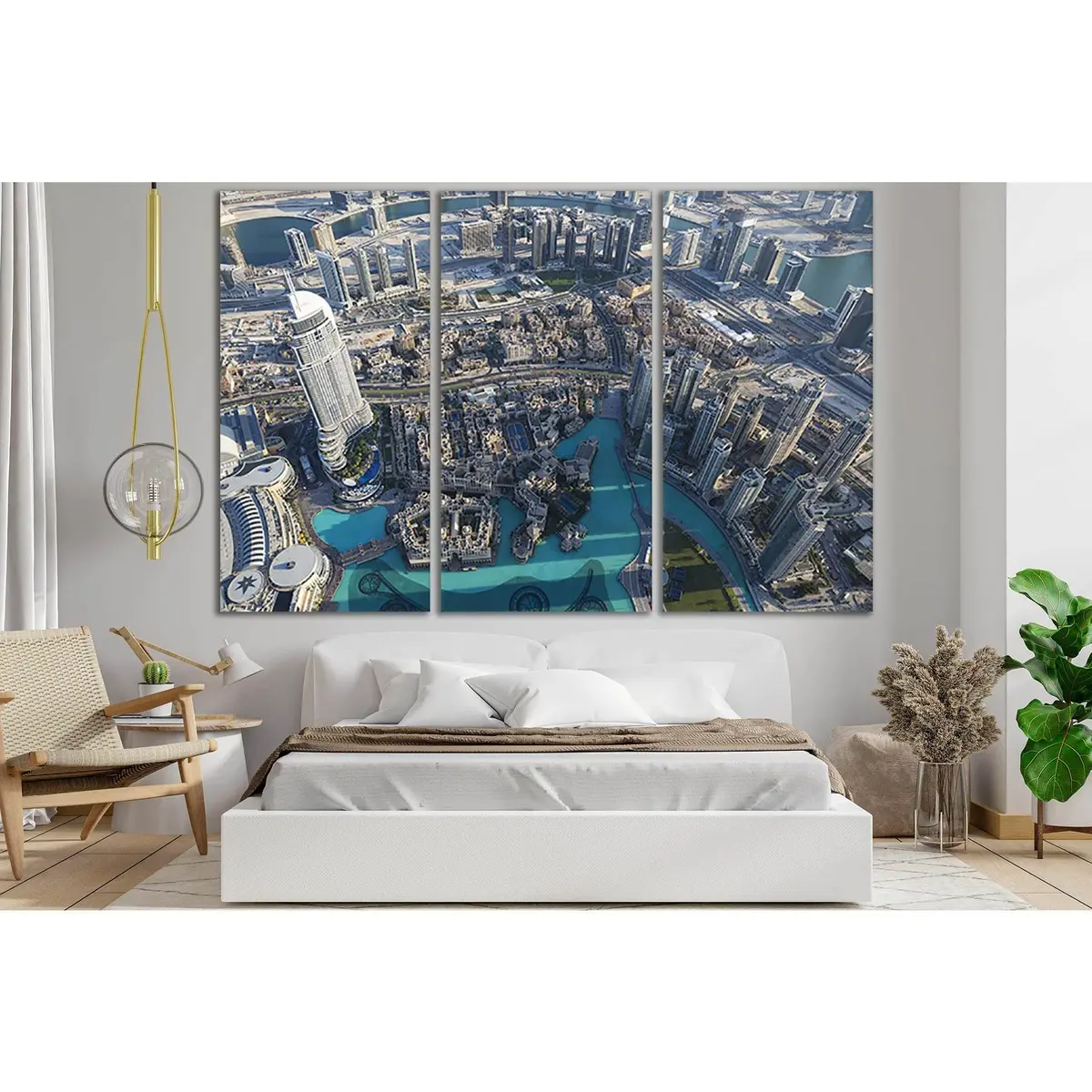 Aerial View Of Dubai City №Sl371 Ready To Hang Canvas Print 5