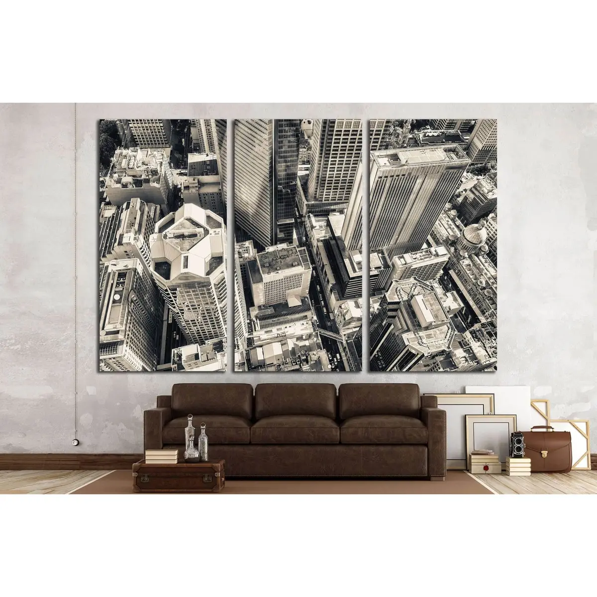 Aerial View Of Federal Hill And The Inner Harbor Of Baltimore, Maryland №2394 Ready To Hang Canvas Print 5