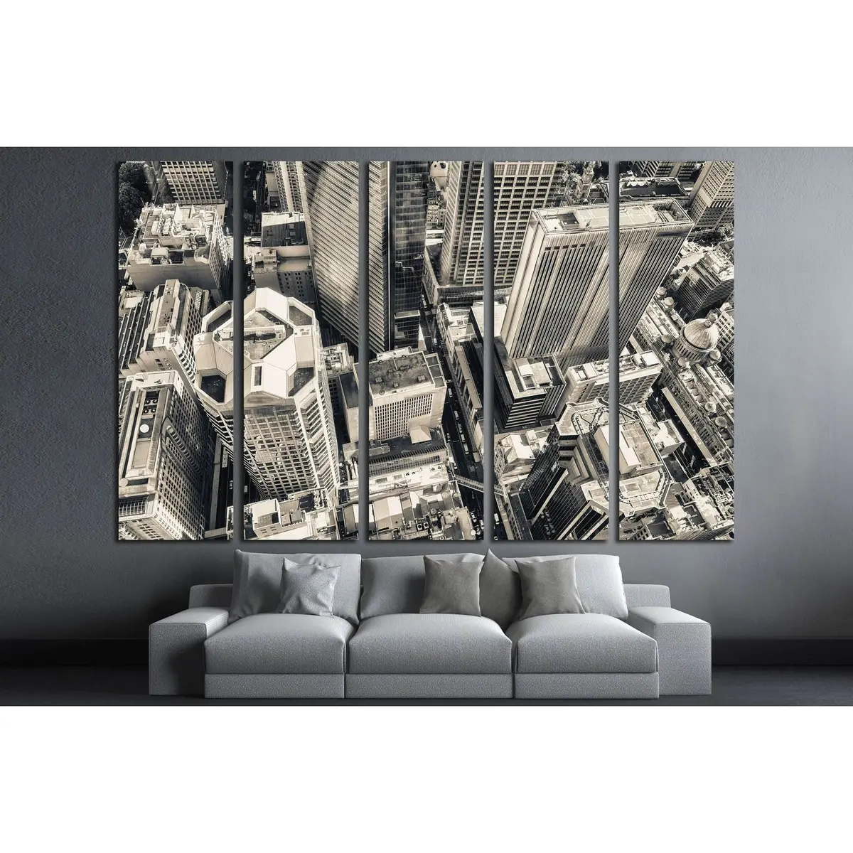 Baltimore Aerial Photo: Federal Hill & Inner Harbor Canvas Wall Art – Ready to Hang - Image 3