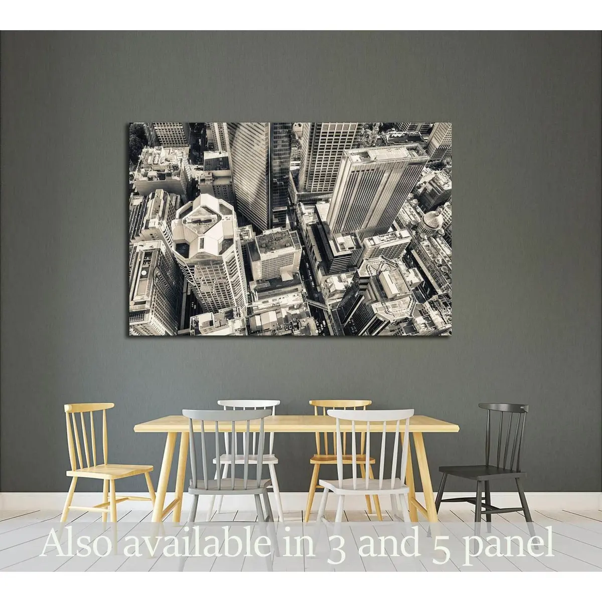 Aerial View Of Federal Hill And The Inner Harbor Of Baltimore, Maryland №2394 Ready To Hang Canvas Print 1