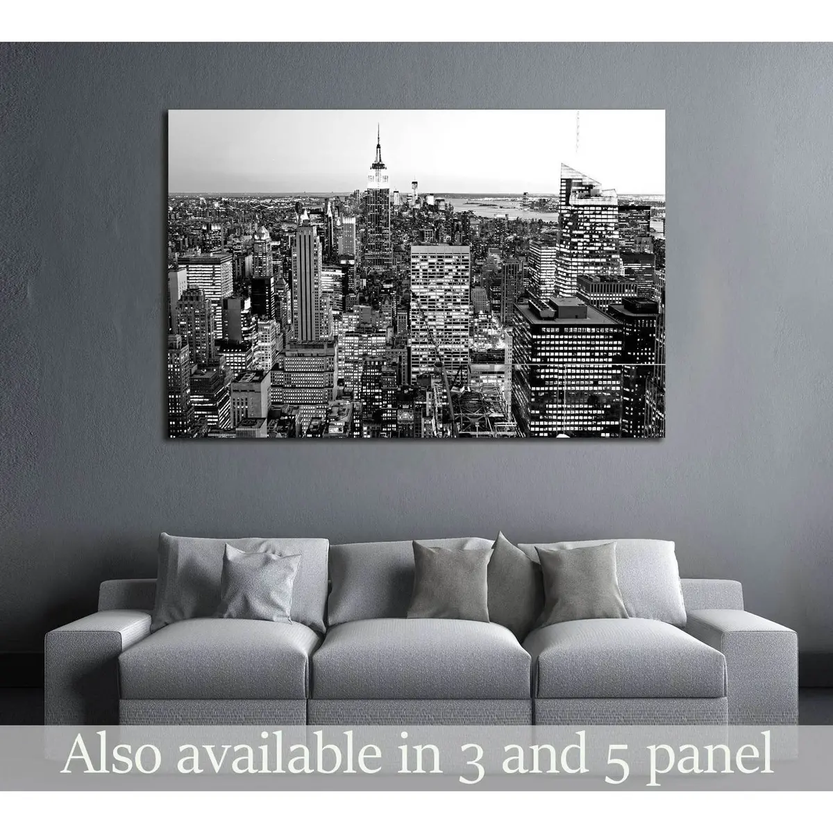 Aerial View Of Manhattan, New York City. Usa. №2620 Ready To Hang Canvas Print 1