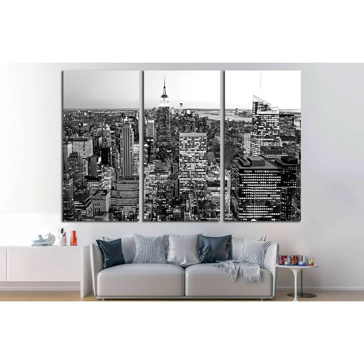 Aerial View Of Manhattan, New York City. Usa. №2620 Ready To Hang Canvas Print 5