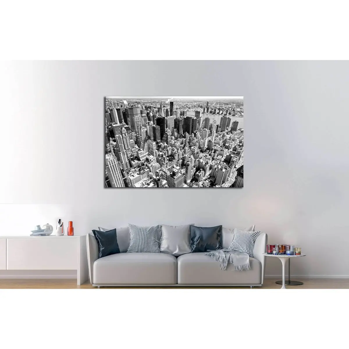 Aerial View Of Manhattan, New York City. Usa. №2621 Ready To Hang Canvas Print 3