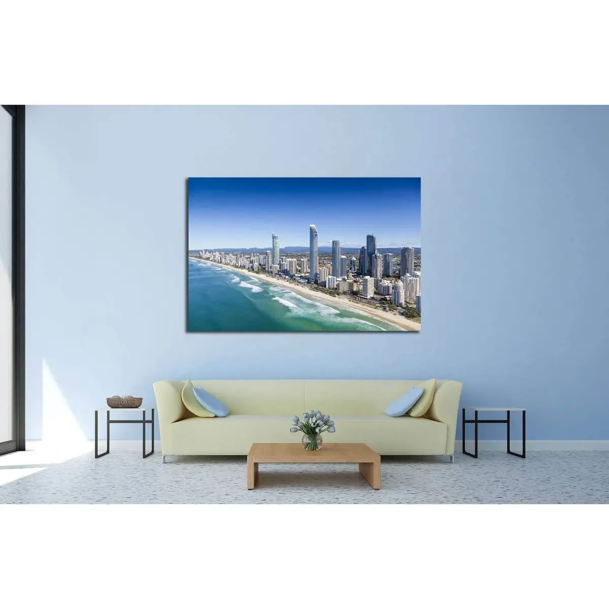 Aerial View Of Surfers Paradise On The Gold Coast, Queensland, Australia №2253 Ready To Hang Canvas Print 3