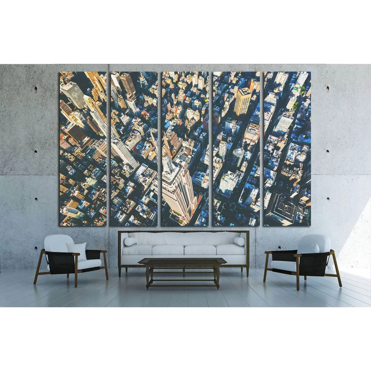 Aerial Photography of Midtown Manhattan Skyline – NYC Canvas Wall Art Print - Image 3