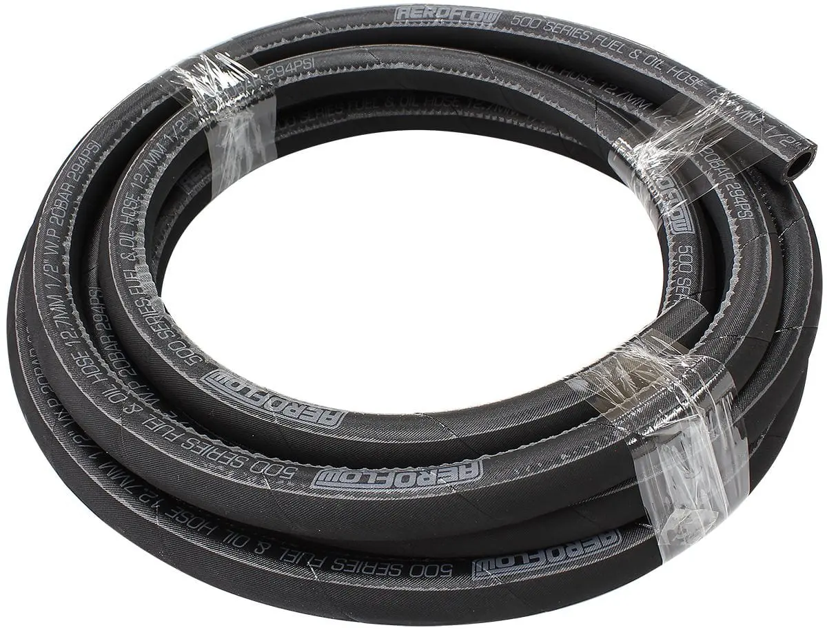 500 Series Black Push-Lock Hose – -10An Size, 15-Inch Length (Af500-10-15Mblk) 1