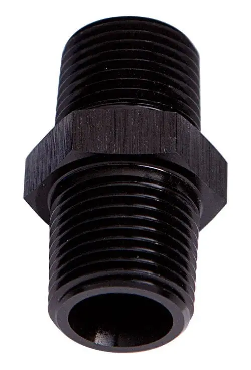3/8-Inch Npt Male Coupler – Black Anodized Aluminum Fitting 1