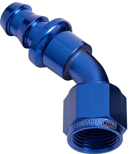400 Series Push-Lock 45-Degree Hose End Fitting — -12An Size 1