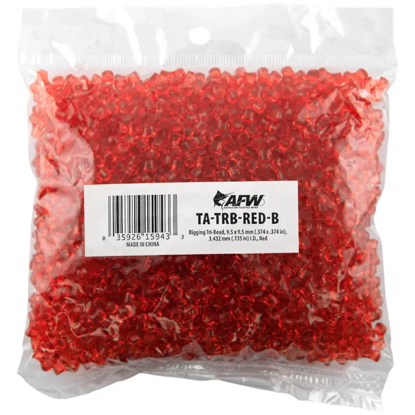 Afw Acrylic Rigging Tri-Beads - 50 Pc. 1