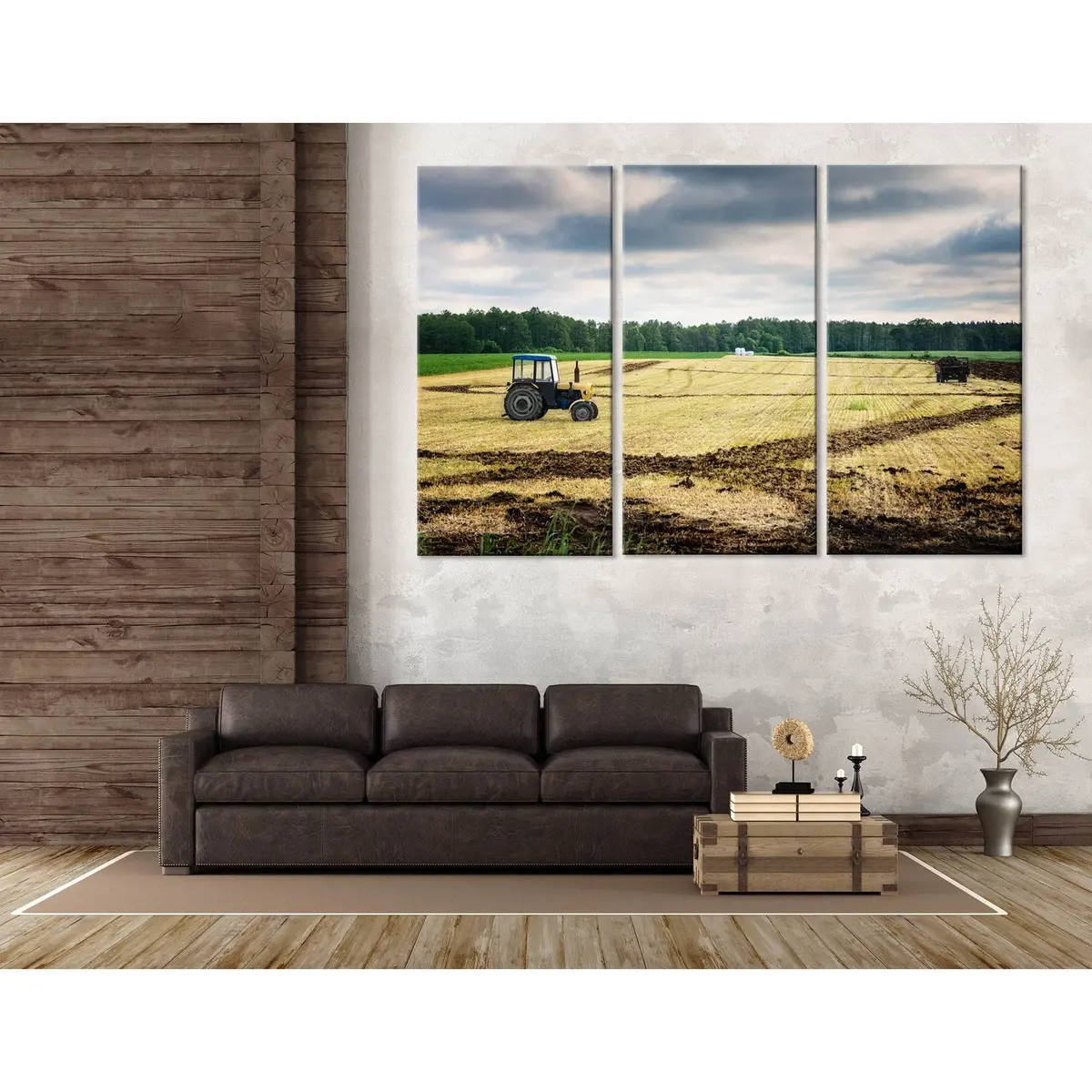 Agricultural Work On The Field In Poland №04238 Ready To Hang Canvas Print 5