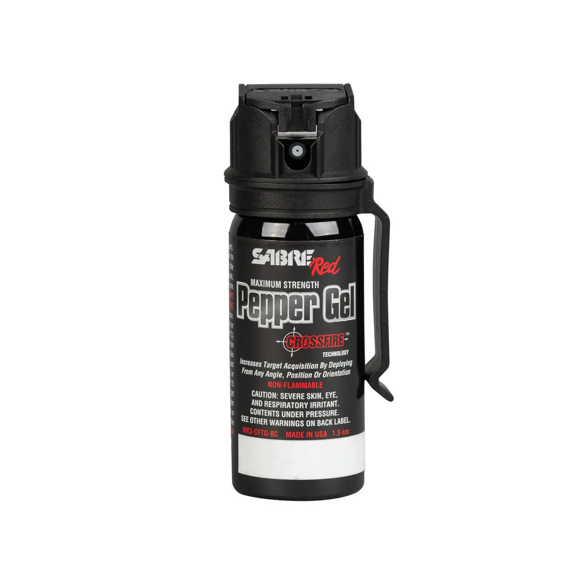 Sabre Crossfire Pepper Gel With Belt Clip 1