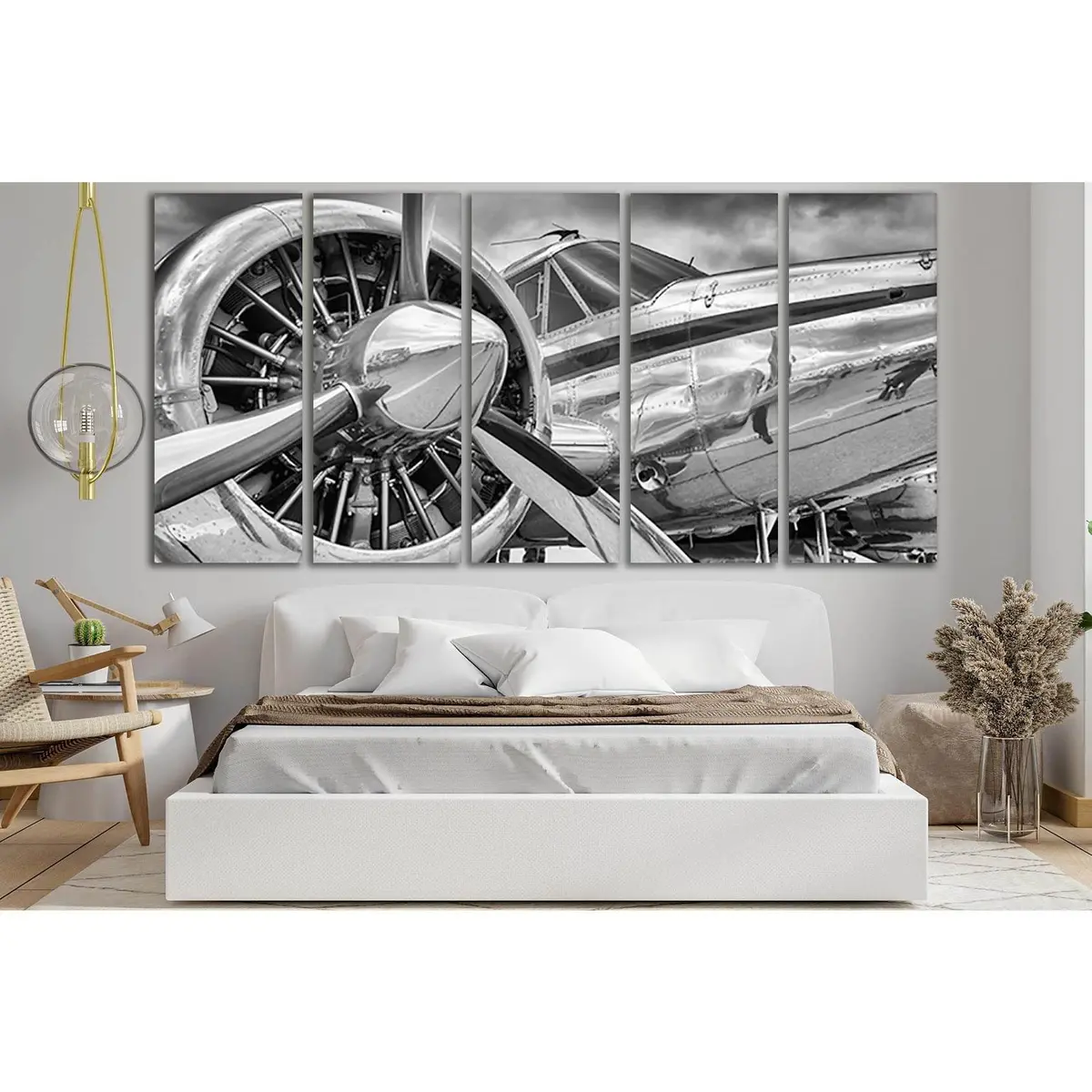 SL734 Aviation Propeller Canvas Wall Art – Ready-to-Hang Decor - Image 3