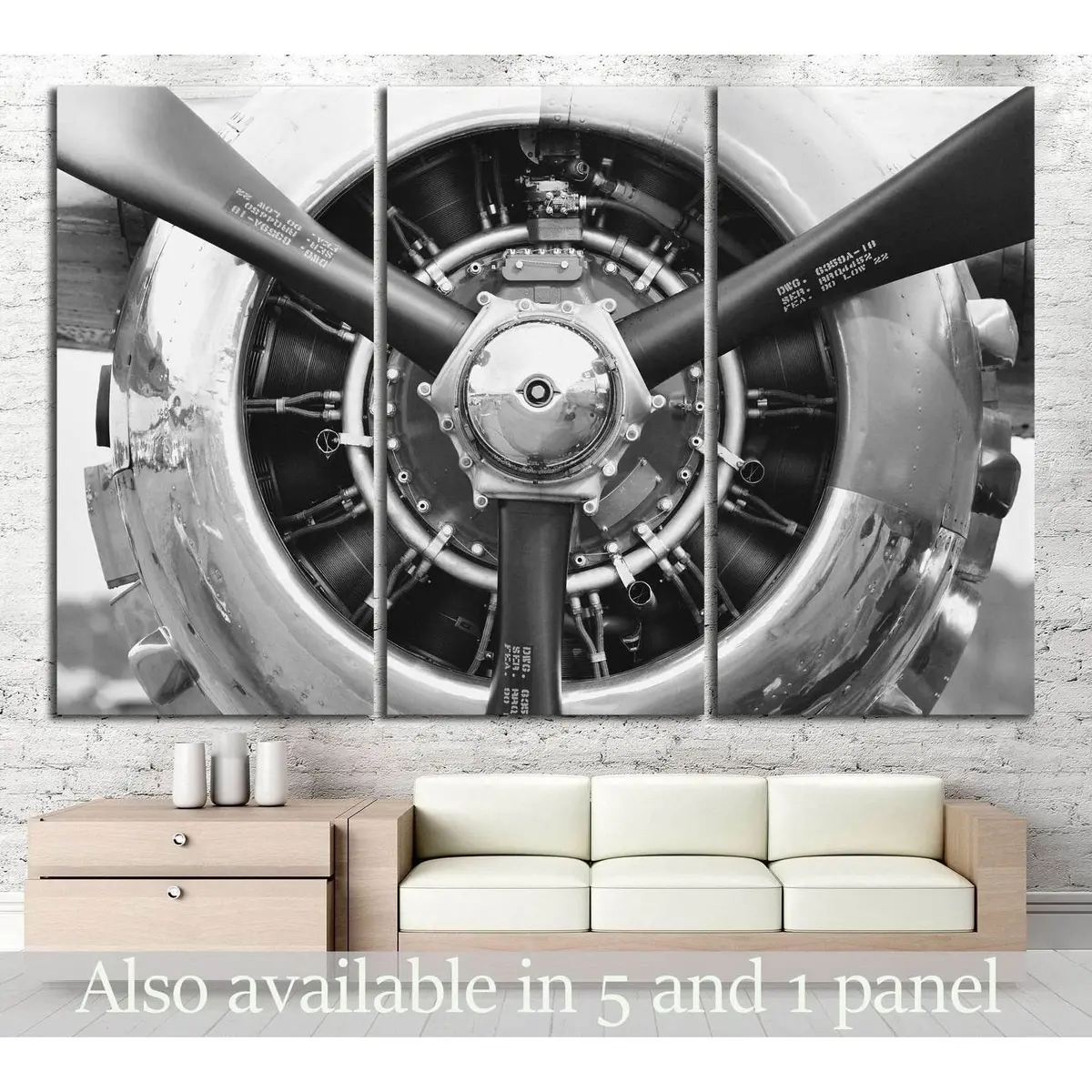 Aircraft Propeller №174 Ready To Hang Canvas Print 5