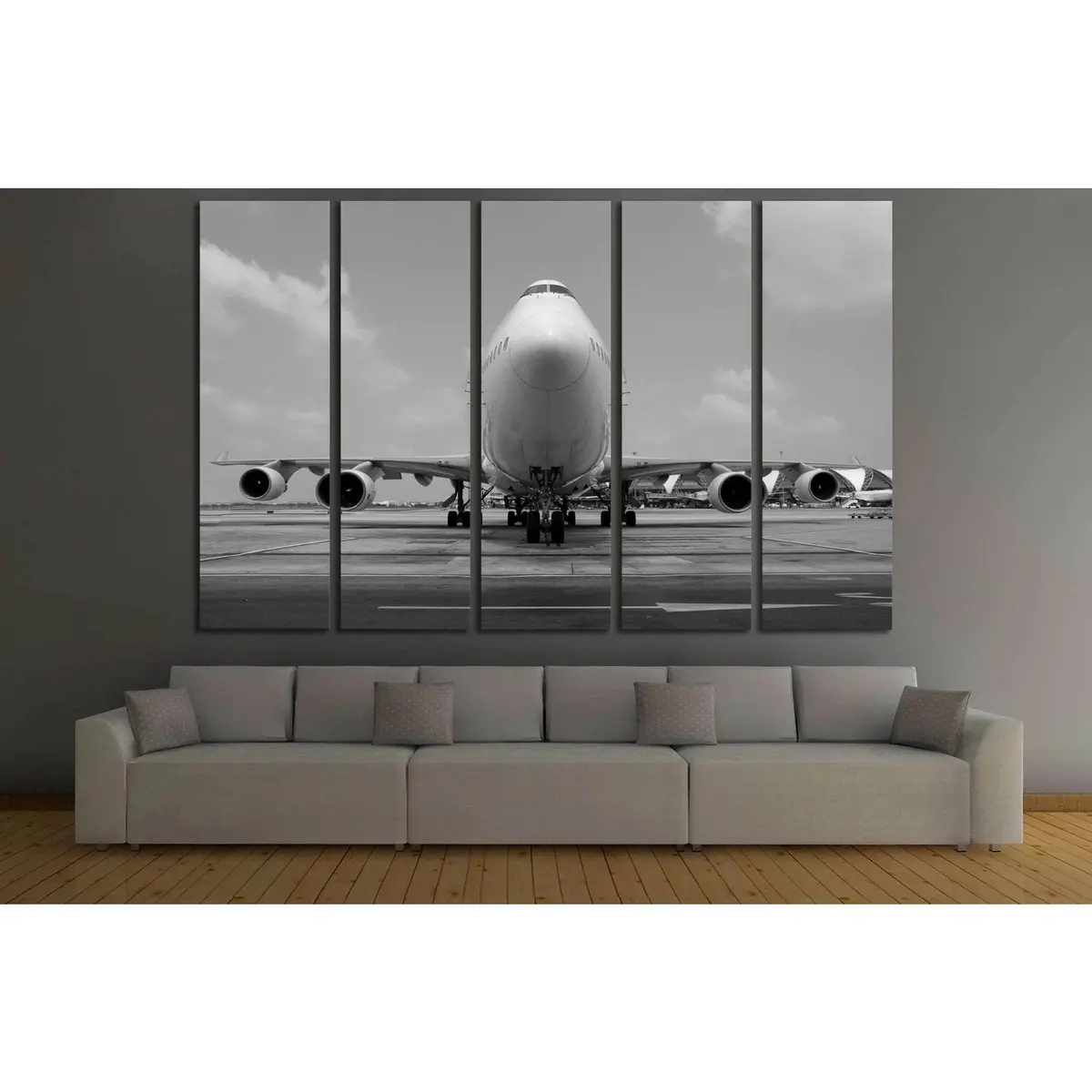 Airplane No. 143 Premium Canvas Wall Art Print - Image 3