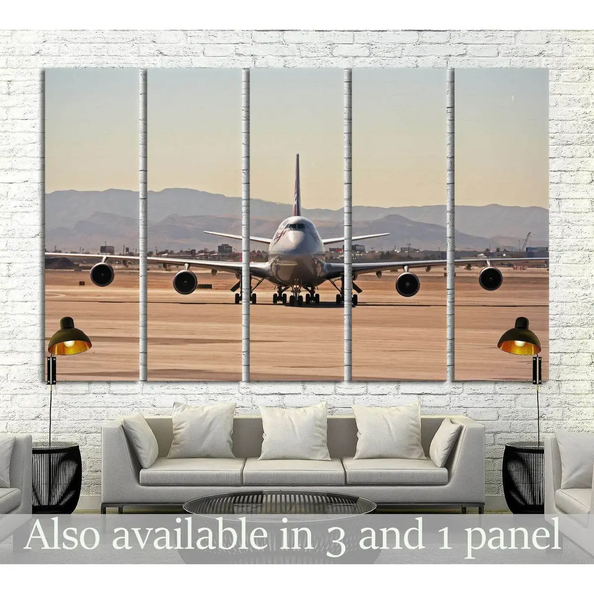 Airplane No. 145 Premium Canvas Wall Art Print