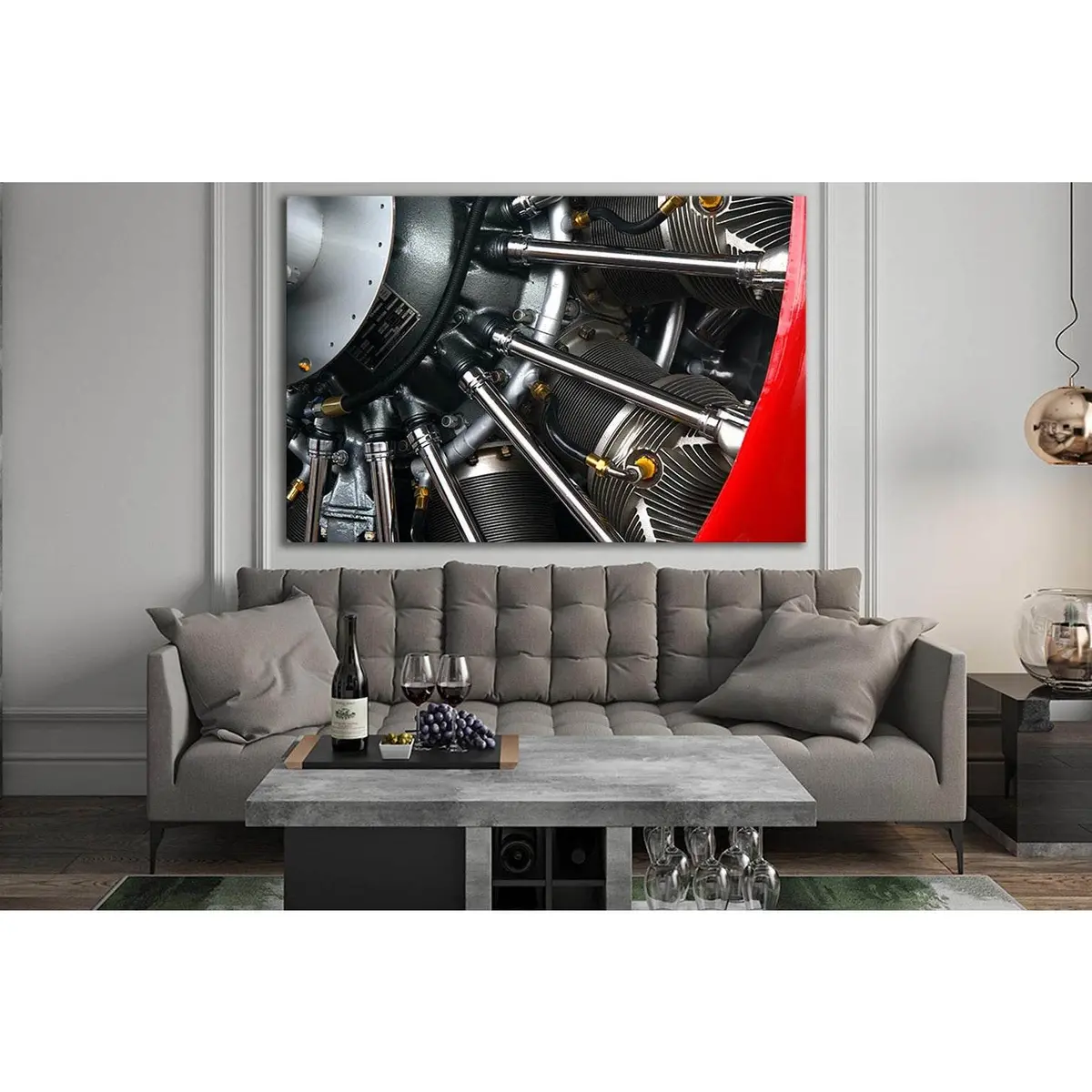 Airplane Radial Engine №Sl1444 Ready To Hang Canvas Print 2