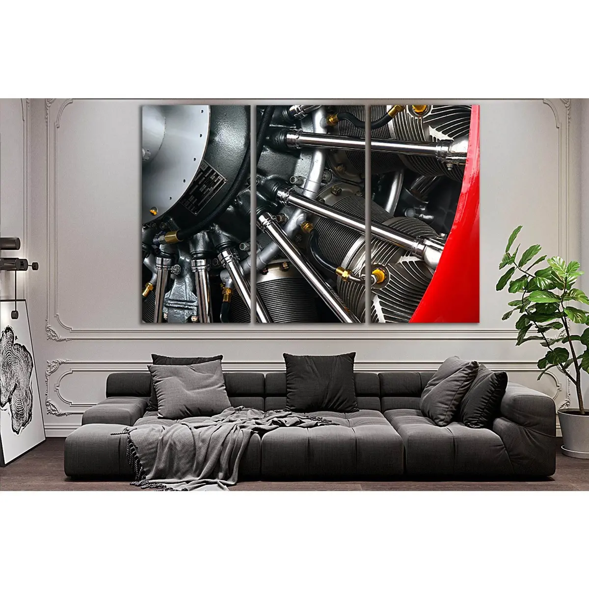 Airplane Radial Engine №Sl1444 Ready To Hang Canvas Print 5