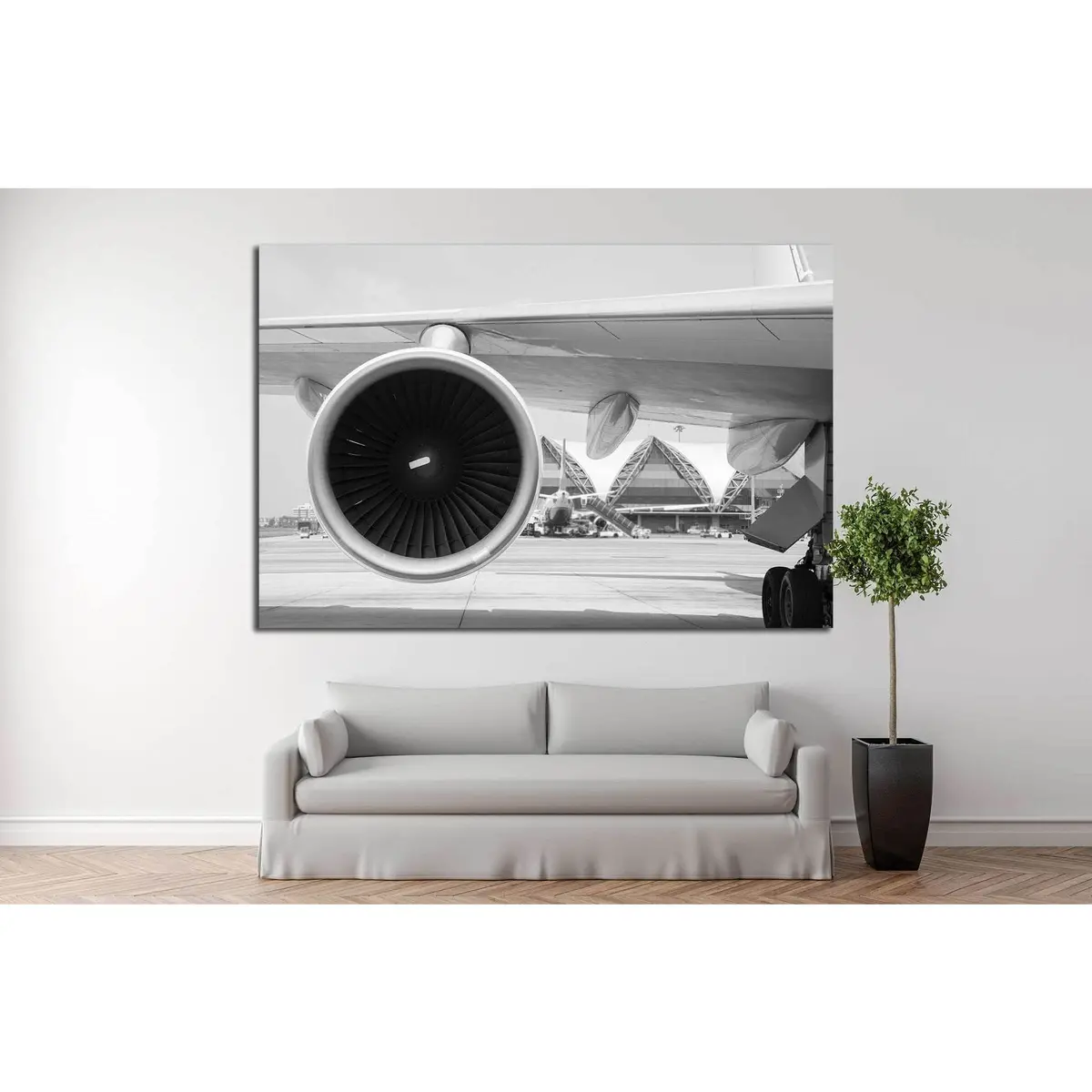Airplane Turbine №171.1 Ready To Hang Canvas Print 3
