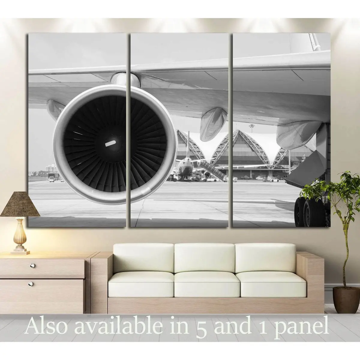Airplane Turbine №171.1 Ready To Hang Canvas Print 5