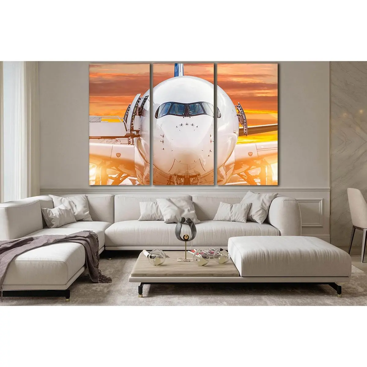 Airplane View From The Front Cockpit №Sl758 Ready To Hang Canvas Print 5