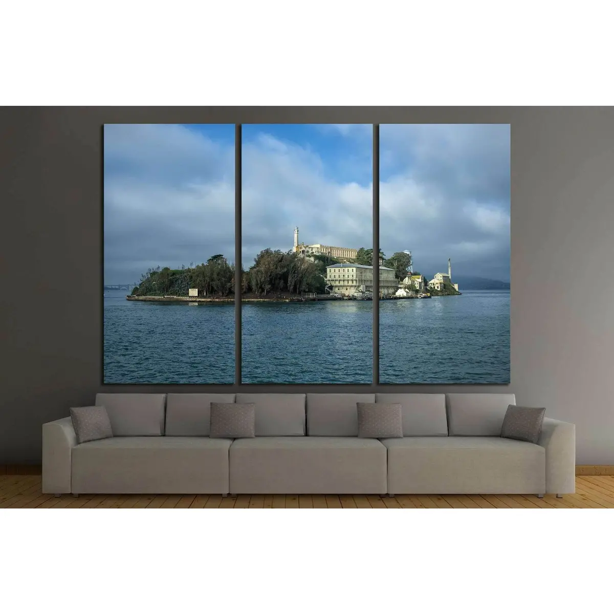 Alcatraz Island In San Francisco, Usa №1945 Ready To Hang Canvas Print 2