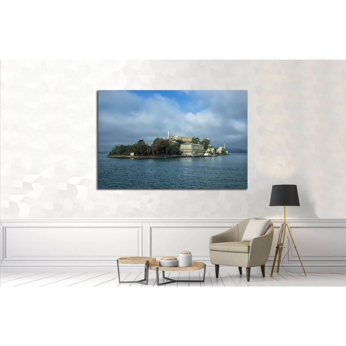 Alcatraz Island In San Francisco, Usa №1945 Ready To Hang Canvas Print 3