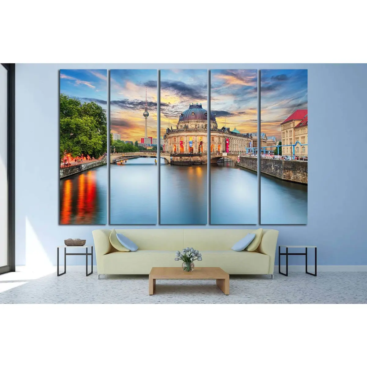 Premium Berlin Alexanderplatz TV Tower Canvas Wall Art – Ready to Hang - Image 3