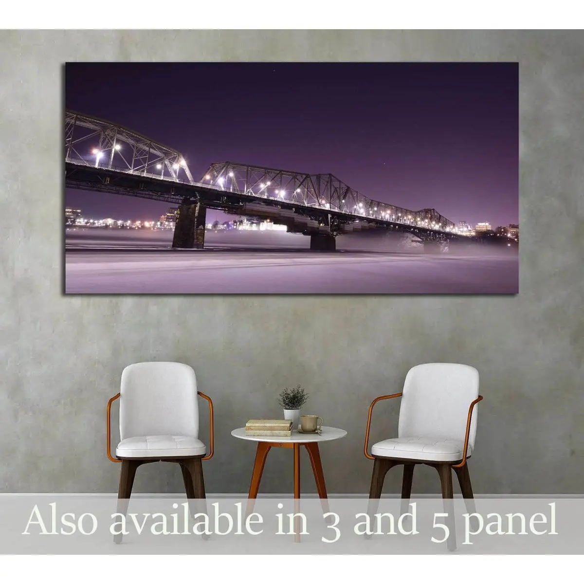 Alexandra Bridge Connecting Quebec And Ontario, Gatineau And Ottawa №2021 Ready To Hang Canvas Print 1
