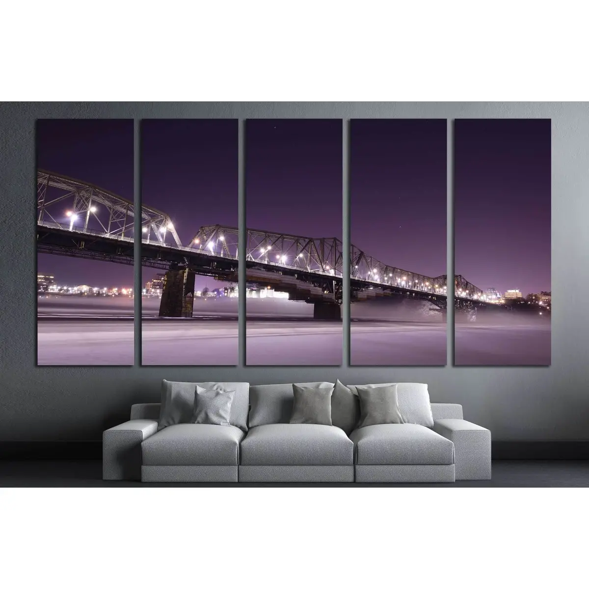 Alexandra Bridge Landscape Canvas Art Print — Ottawa & Gatineau Skyline, Ready to Hang - Image 3