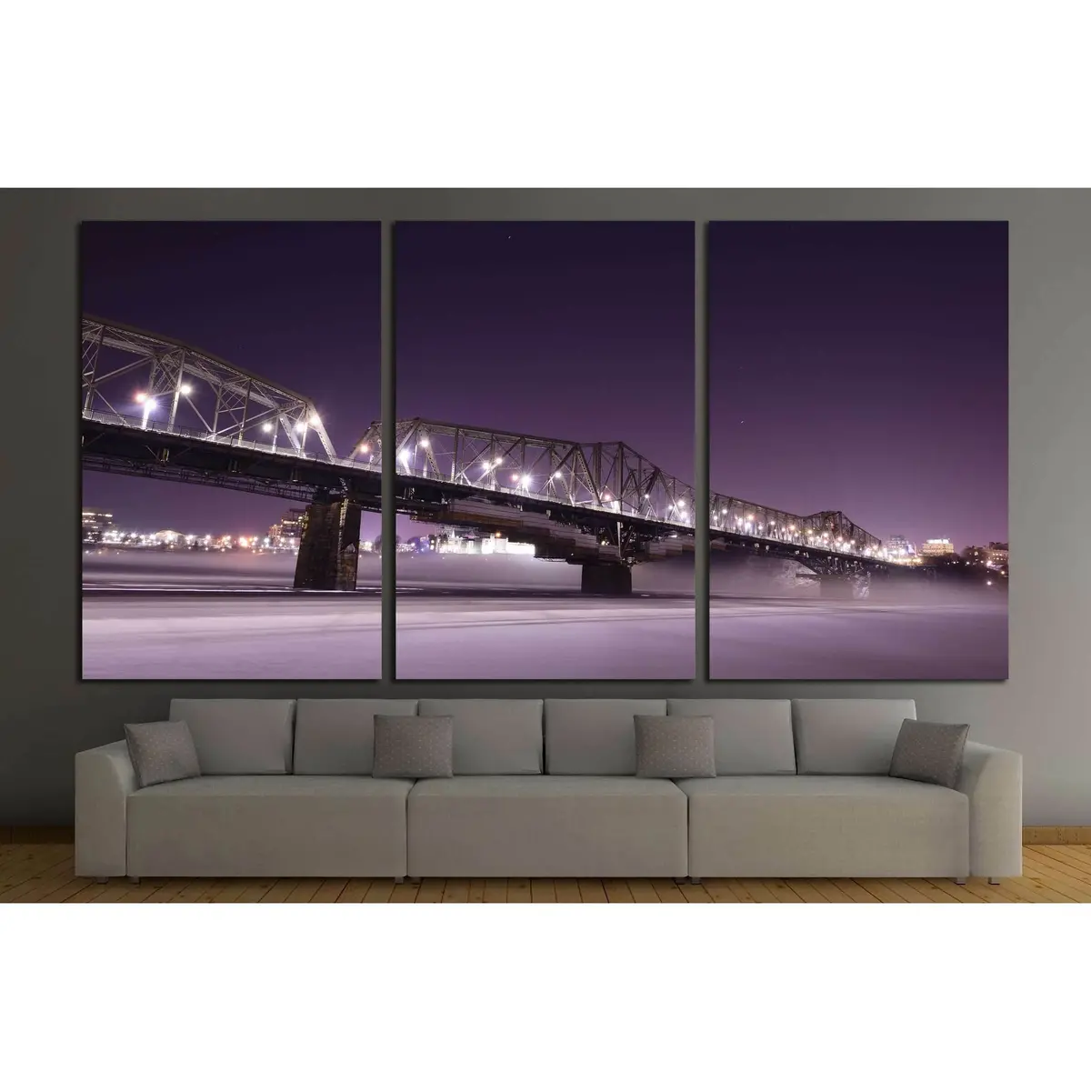 Alexandra Bridge Connecting Quebec And Ontario, Gatineau And Ottawa №2021 Ready To Hang Canvas Print 5
