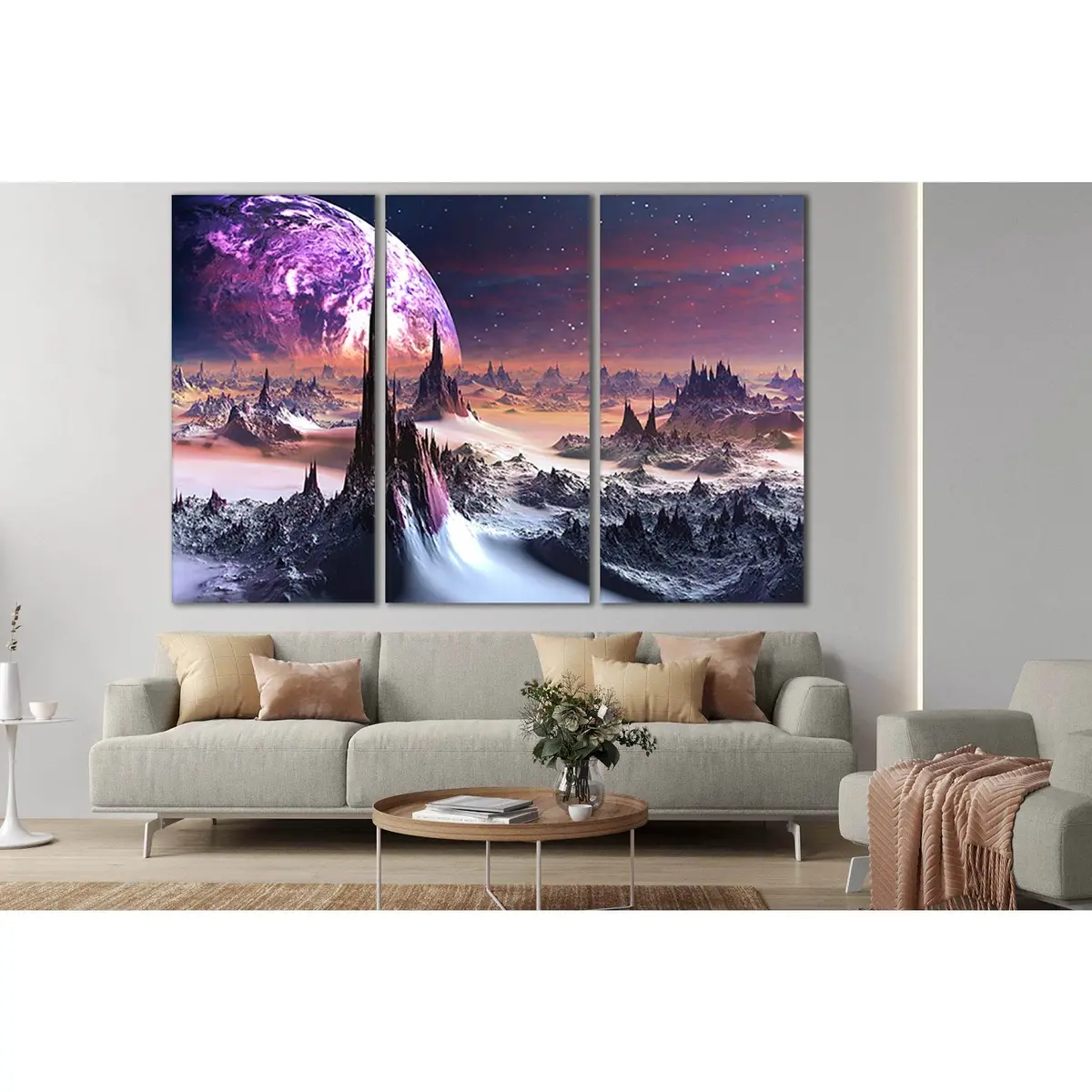Alien Planet Landscape №Sl421 Ready To Hang Canvas Print 5